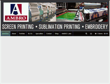 Tablet Screenshot of ambromanufacturing.com